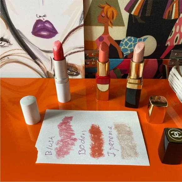 Chanel Rouge Allure Lipstick Set - Pink, Coral, Nude - Picture 3 of 5